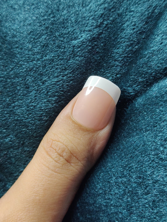 French nails - Classic Medium Pink (Short Square)